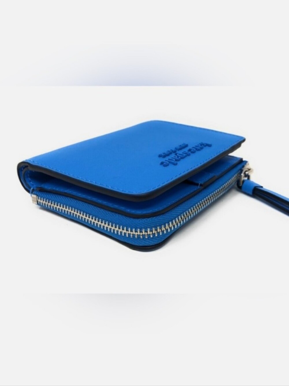 NWOT Kate Spade-Cameron Monotone L-Zip /Snap Bifold Wallet (Oceanside Blue 💙) - Picture 3 of 4